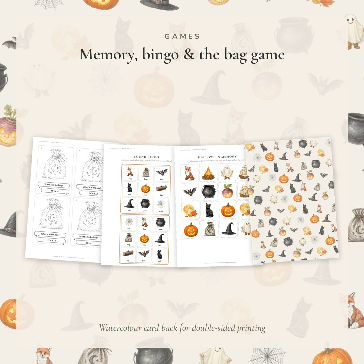 Halloween English Club – ESL Lesson Pack Printable (Ages 5–9)