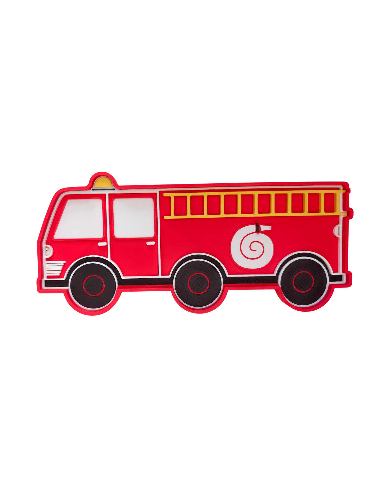 Fire truck sensory tray for Montessori sensory play and fine motor activities by Playtessori