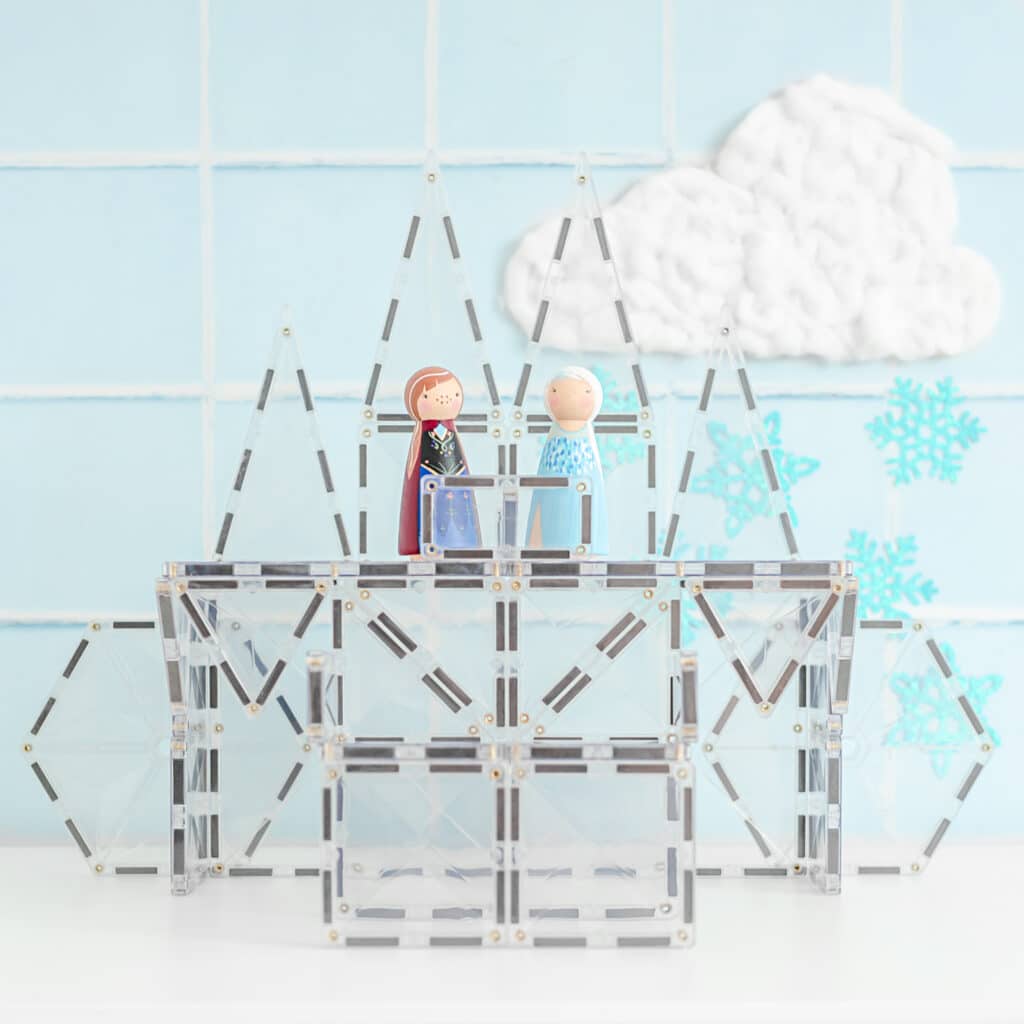 Clear Magnetic Tiles Starter Pack.- Connetix