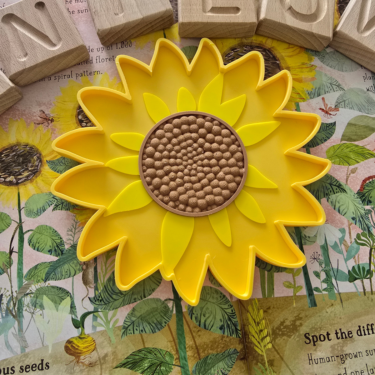 Sunflower Sensory Tray STL File – Playtessori