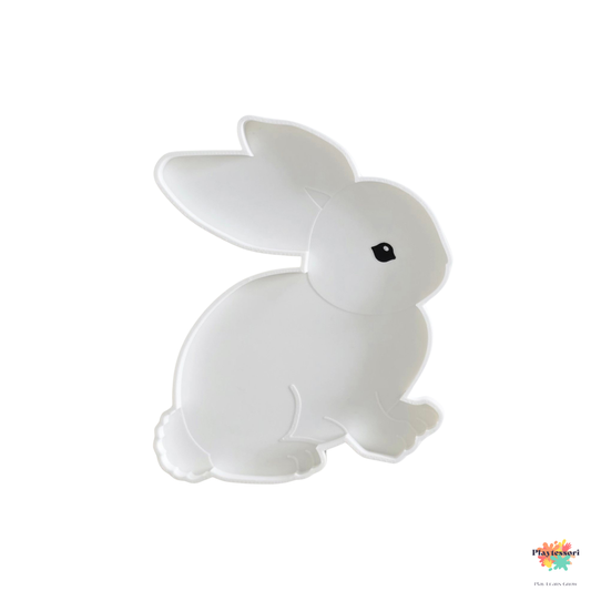 Bunny Sensory Play Tray with Cutter