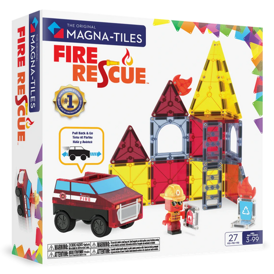 Fire Rescue 27 Piece Set | MAGNA-TILES
