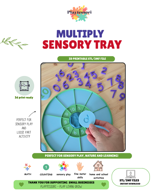 Multiply Sensory Tray STL