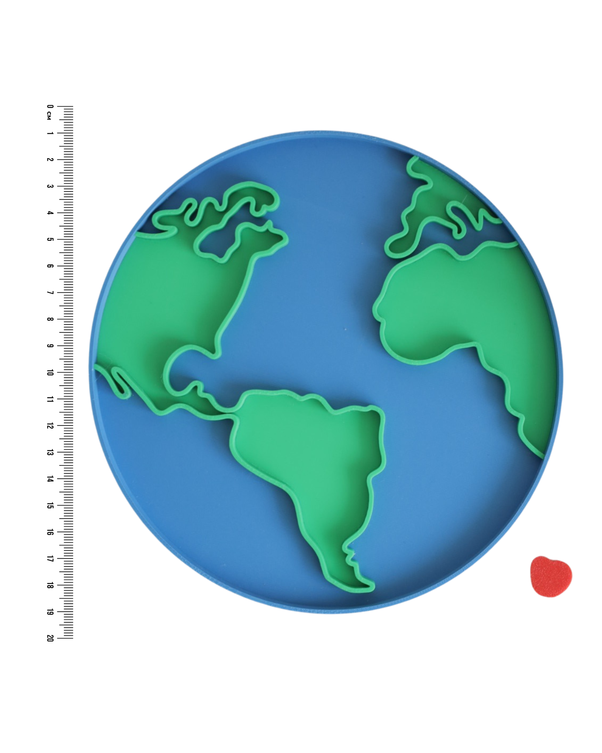 planet earth sensory tray with size info