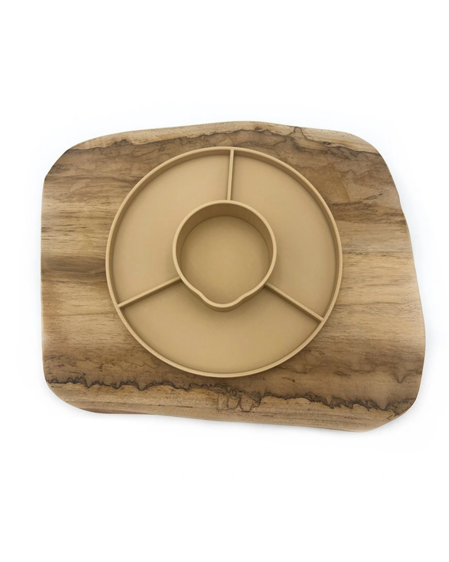 sensory play setup with cups on wooden tray for sorting and fine motor development toddler activity