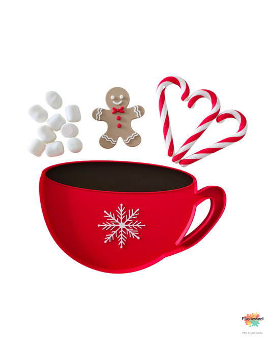 Hot Cocoa Sensory Tray