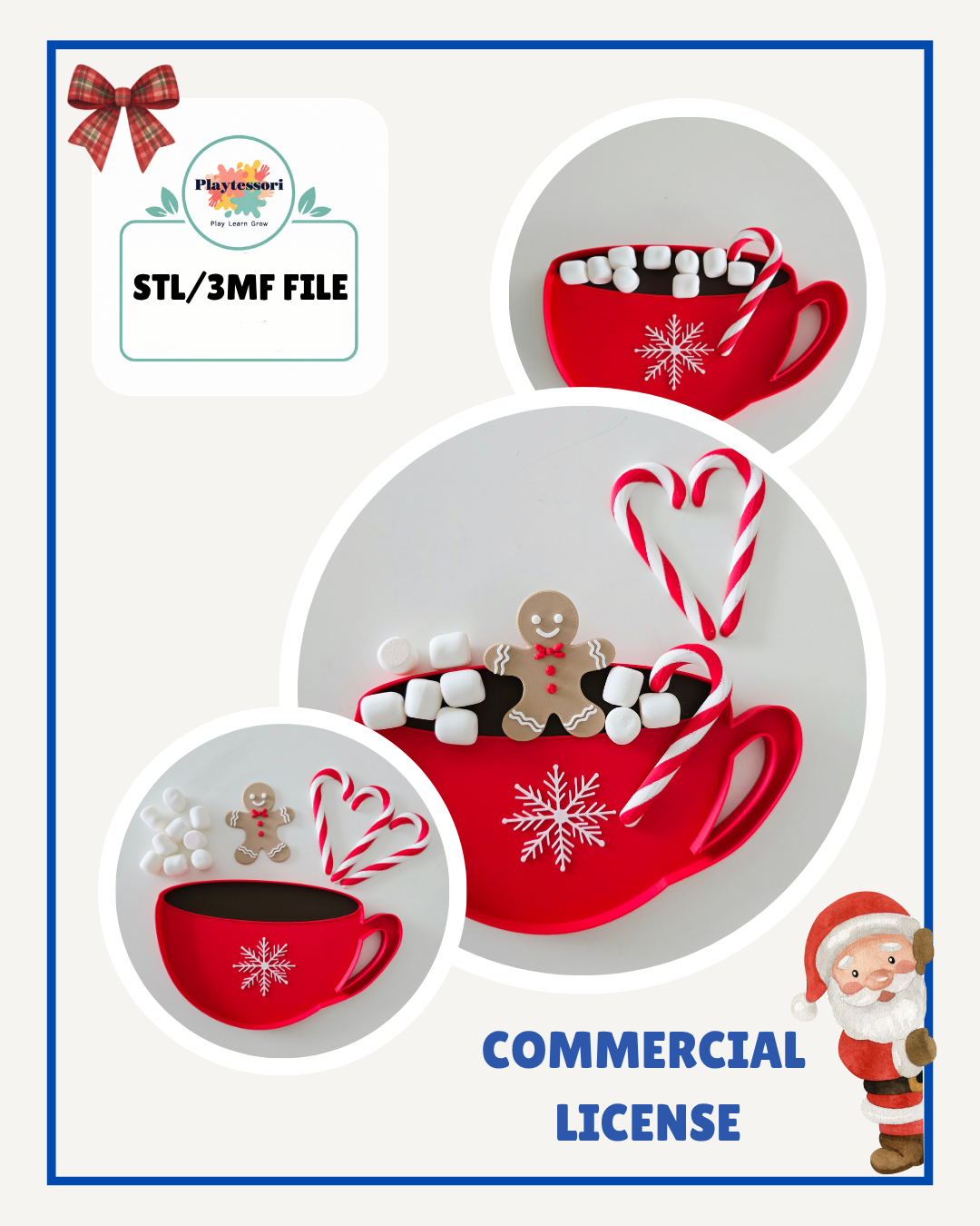 Hot Chocolate Sensory Tray STL | Playtessori