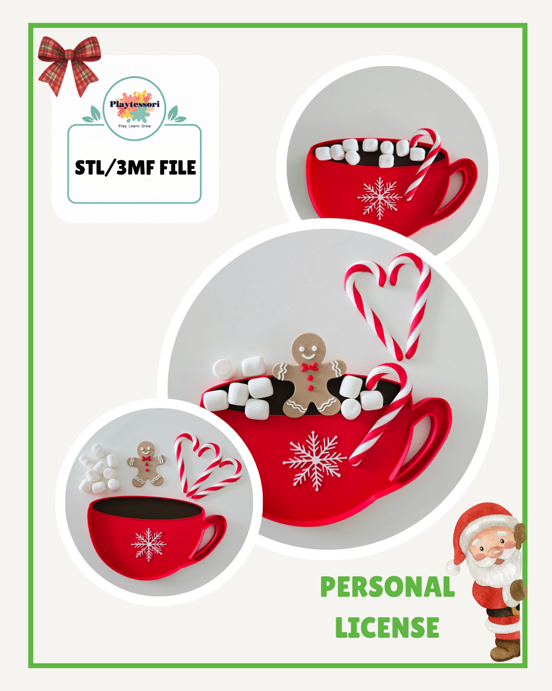 Hot Chocolate Sensory Tray STL | Playtessori