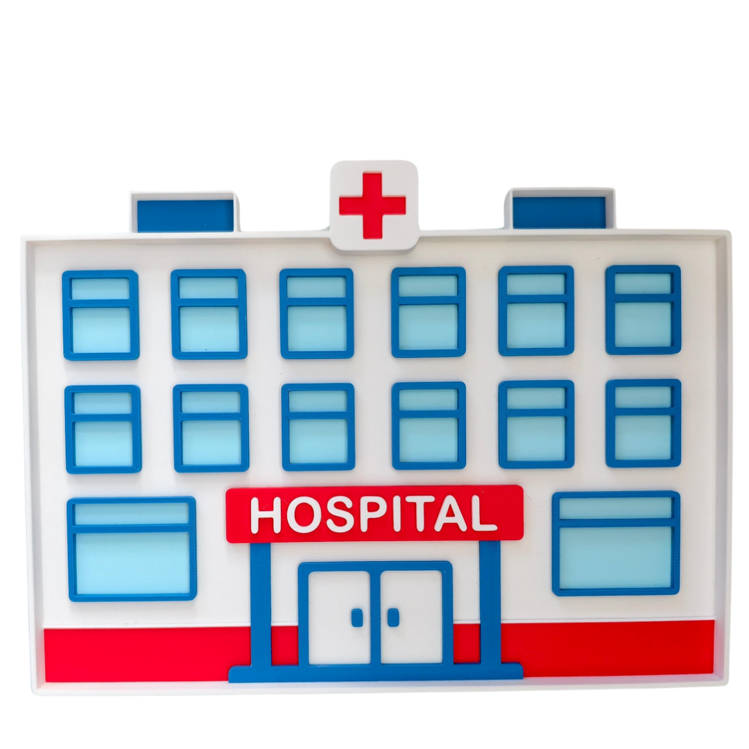 Ambulance Hospital Sensory Tray STL