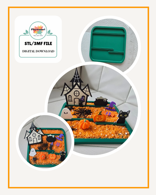 Halloween Small World Sensory Tray STL/3MF