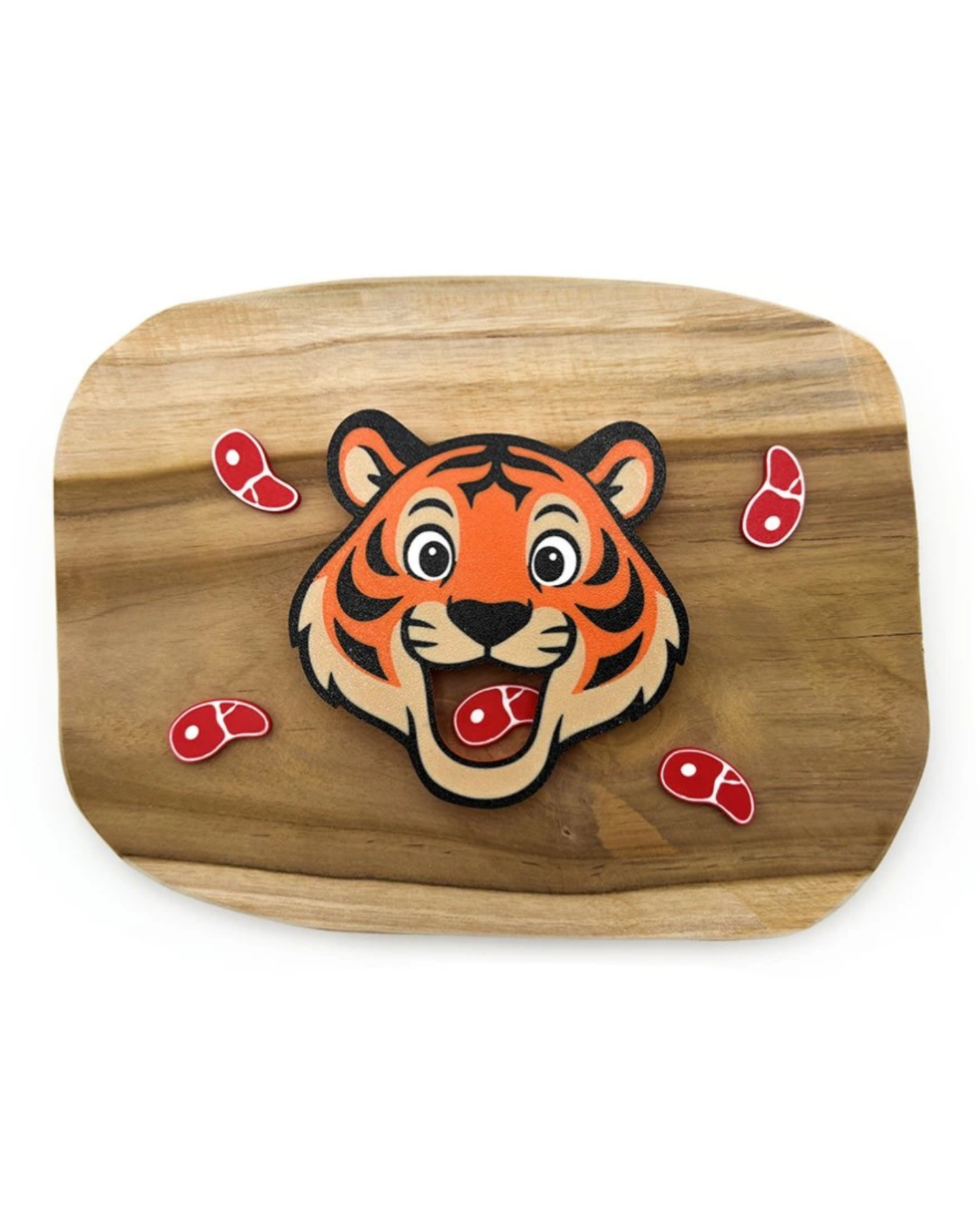 tiger feeding tray sensory play with meat counters fine motor activity toddler montessori toy